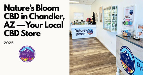 Inside Nature's Bloom CBD Chandler, Arizona Store.
