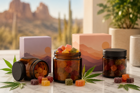 Nature's Bloom CBD gummies in amber jars — where to buy in Chandler AZ and online