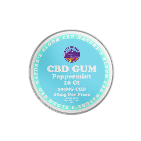Peppermint CBD Gum - Nature's Bloom CBD